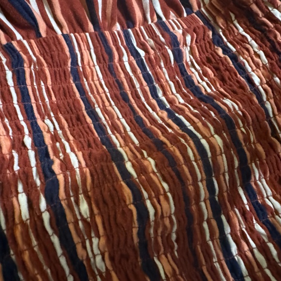 ✨5/$15 No Boundaries Rust Striped Casual Jumpsuit size Large - Picture 5 of 7